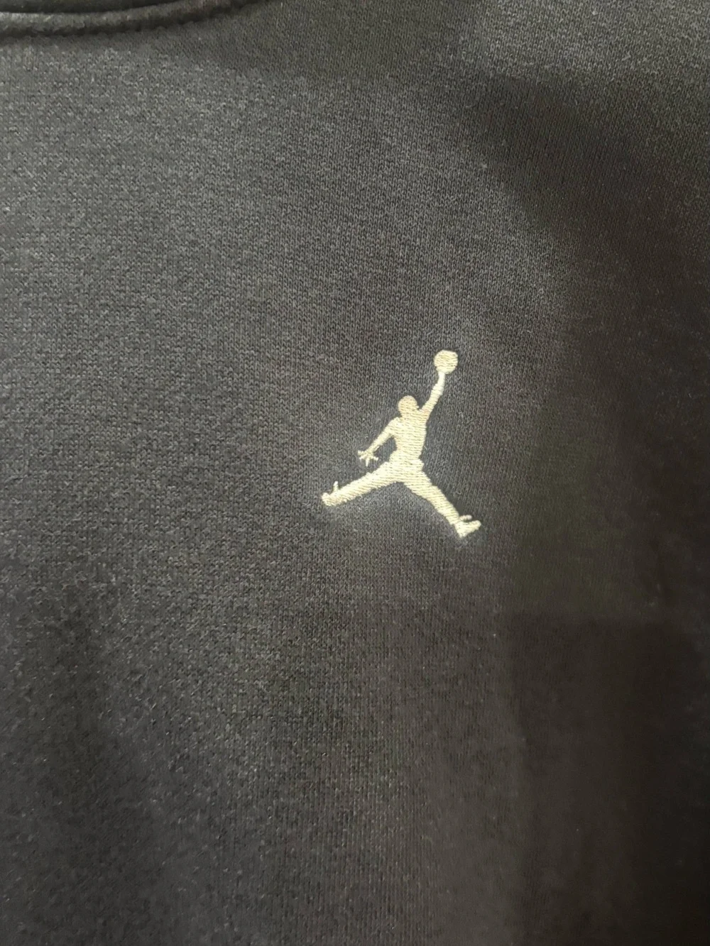 Jordan Black Pullover Hoodie with White Jumpman Logo